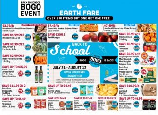 Earth Fare Weekly Ad Jul 31 – Aug 06, 2024 (Back to School Promotion Included)