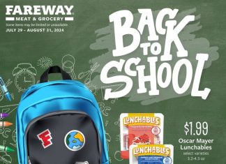 Fareway Monthly Ad Jul 29 – Aug 31, 2024 (Back to School Promotion Included)