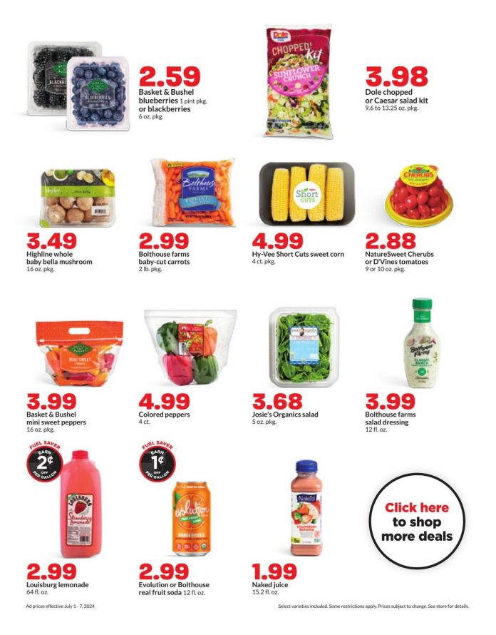 HyVee Weekly Ad Jul 01 Jul 07, 2024 (4th of July Promotion Included)