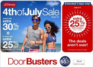 JCPenney 4th of July Sale July 03 – July 07, 2024