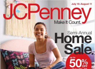 JCPenney Semi-Annual Home Sale Jul 15 – Aug 11, 2024