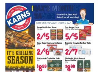 Karns Quality Foods Monthly Ad Jul 09 – Aug 05, 2024