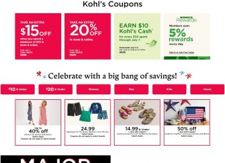 Kohl’s Coupon Ad Until Jul 07, 2024 (4th of July Promotion Included)