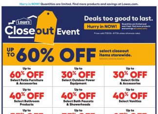 Lowe’s Weekly Ad Jul 25 – Aug 07, 2024