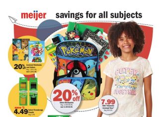 Meijer Back to School Ad July 14 – July 20, 2024