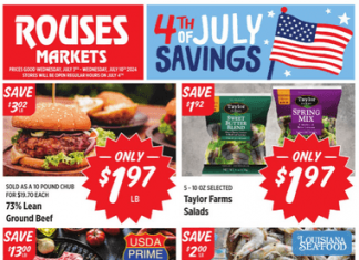 Rouses Weekly Ad Jul 03 – Jul 10, 2024 (4th of July Promotion Included)