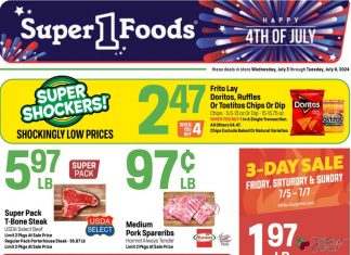 Super 1 Foods Weekly Ad Jul 03 – Jul 09, 2024 (4th of July Promotion Included)