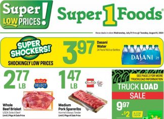 Super 1 Foods Weekly Ad Jul 31 – Aug 06, 2024 (Back to School Promotion Included)