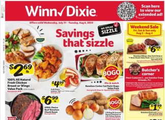 Winn-Dixie Weekly Ad Jul 31 – Aug 06, 2024 (Back to School Promotion Included)