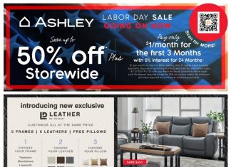 Ashley Furniture HomeStore Labor Day Sale Aug 13 – Sep 02, 2024