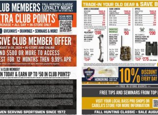 Bass Pro Shops Fall Hunting Classic Sale Aug 08 – Aug 28, 2024