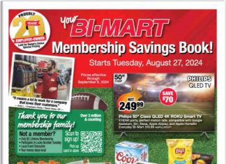 Bi-Mart Weekly Ad Aug 27 – Sep 09, 2024