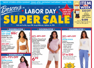 Boscov’s Weekly Ad Aug 29 – Sep 04, 2024 (Labor Day Promotion Included)