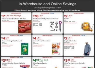 Costco In-Warehouse and Online Savings Aug 24 – Sep 01, 2024