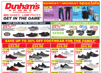 Dunham’s Sports Weekly Ad Aug 10 – Aug 15, 2024