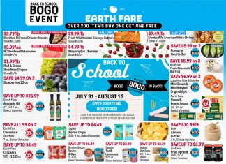 Earth Fare Weekly Ad Aug 07 – Aug 13, 2024 (Back to School Promotion Included)