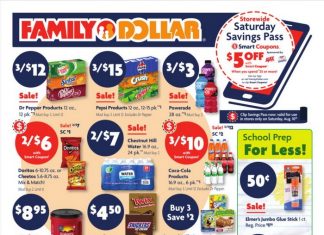 Family Dollar Weekly Ad Aug 04 – Aug 10, 2024 (Back to School Promotion Included)