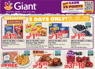 Giant Food Weekly Ad Aug 09 – Aug 15, 2024