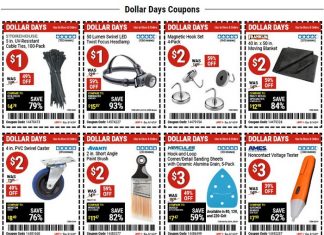 Harbor Freight Dollar Days Coupon Sale Aug 08 – Aug 14, 2024