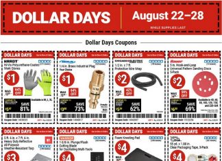 Harbor Freight Dollar Days Coupon Sale Aug 22 – Aug 28, 2024