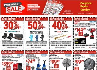 Harbor Freight Parking Lot Extended Coupon Sale Aug 22 – Aug 25, 2024