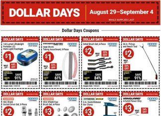Harbor Freight Dollar Days Coupon Sale Aug 29 – Sep 04, 2024