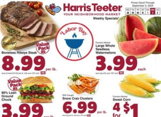 Harris Teeter Weekly Ad Aug 28 – Sep 03, 2024 (Labor Day Promotion Included)