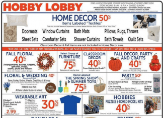 Hobby Lobby Weekly Ad Aug 04 – Aug 10, 2024