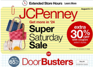 JCPenney Weekend Ad Aug 09 – Aug 11, 2024