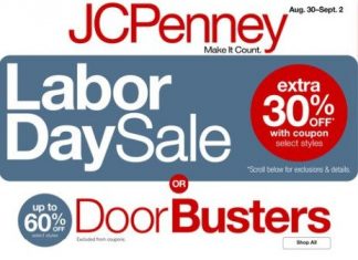 JCPenney Labor Day Sale Aug 30 – Sep 02, 2024