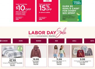 Kohl’s Coupon Ad Until Sep 02, 2024 (Labor Day Promotion Included)
