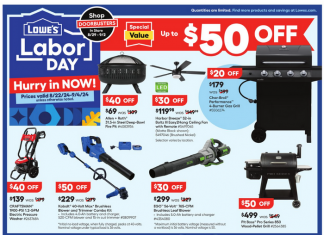 Lowe’s Weekly Ad Aug 22 – Sep 04, 2024
