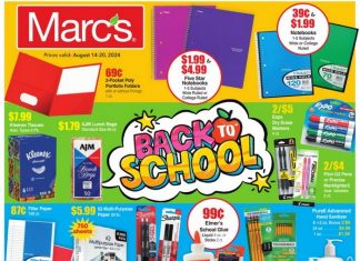 Marc’s Weekly Ad Aug 14 – Aug 20, 2024 (Back to School Promotion Included)