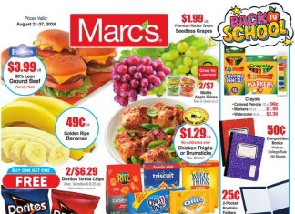Marc’s Weekly Ad Aug 21 – Aug 27, 2024 (Back to School Promotion Included)