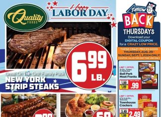Quality Foods Weekly Ad Aug 28 – Sep 03, 2024 (Labor Day Promotion Included)