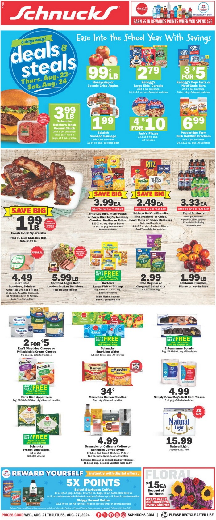 Schnucks Weekly Ad Aug 21 Aug 27, 2024 (Back to School Promotion