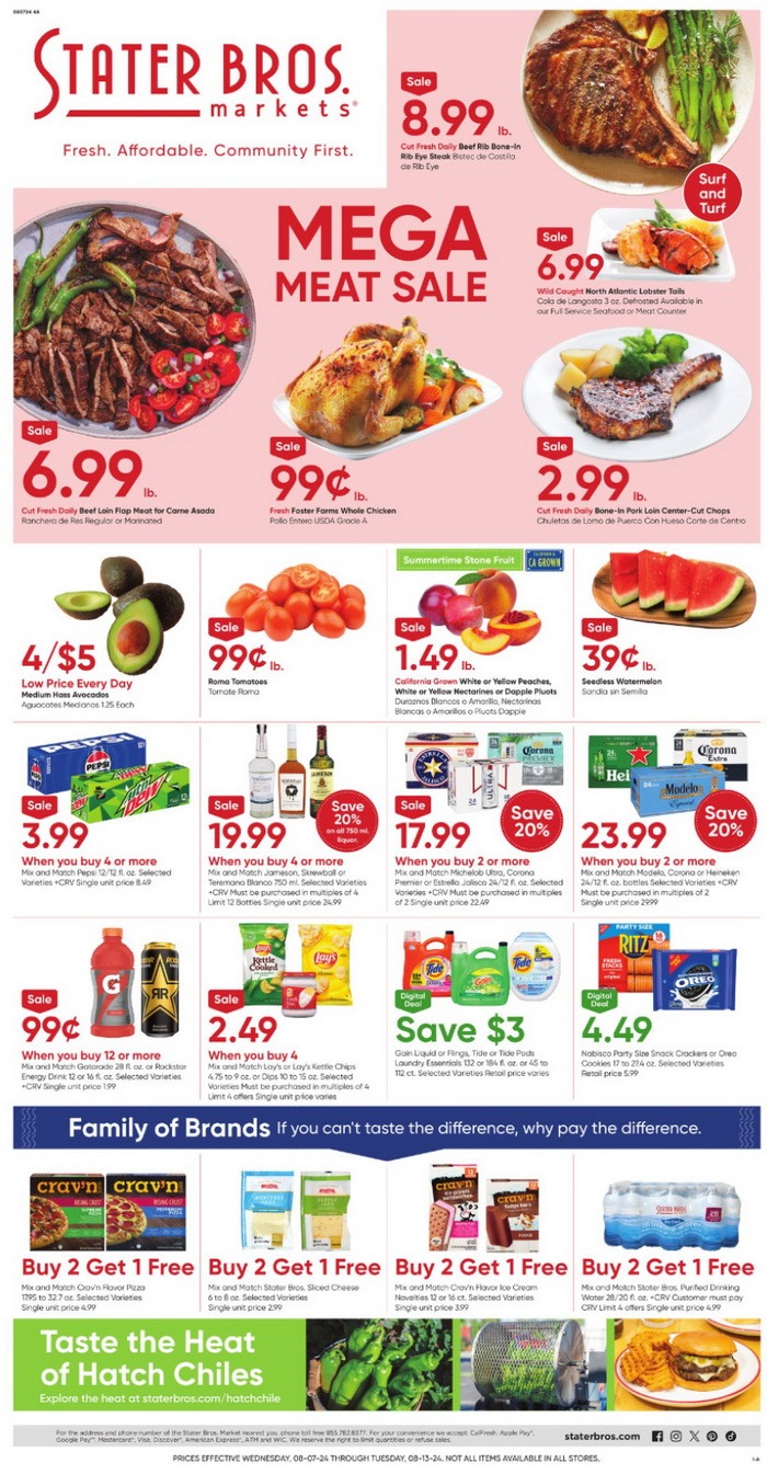 Stater Bros Weekly Ad Aug 07 Aug 13, 2024