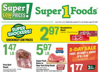 Super 1 Foods Weekly Ad Aug 14 – Aug 20, 2024