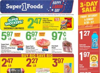 Super 1 Foods Weekly Ad Aug 28 – Sep 03, 2024 (Labor Day Promotion Included)