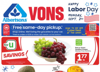 Vons Weekly Ad Aug 28 – Sep 03, 2024 (Labor Day Sale Promotion Included)