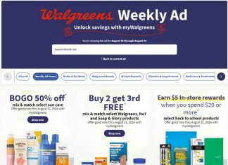 Walgreens Weekly Ad Aug 18 – Aug 24, 2024 (Back to School Promotion Included)