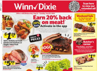 Winn-Dixie Weekly Ad Aug 14 – Aug 20, 2024 (Back to School Promotion Included)