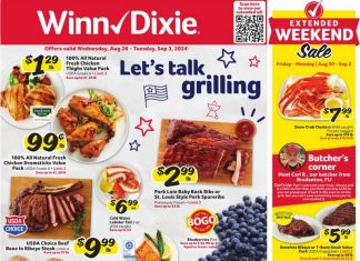 Winn-Dixie Weekly Ad Aug 28 – Sep 03, 2024 (Labor Day Promotion Included)