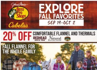 Bass Pro Shops Fall Favorites Sale Sep 19 – Oct 02, 2024