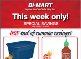 Bi-Mart Weekly Ad Sep 10 – Sep 16, 2024
