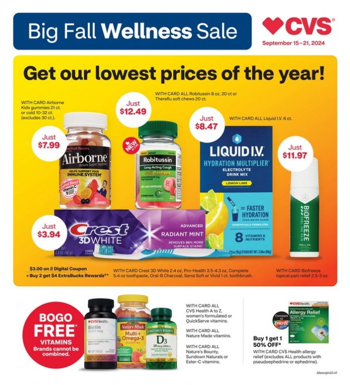CVS Weekly Ad Sep 15 Sep 21, 2024