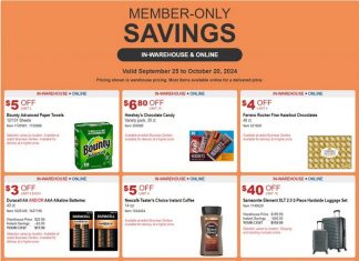 Costco Member-Only Savings Sep 25 – Oct 20, 2024