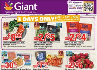 Giant Food Weekly Ad Sep 13 – Sep 19, 2024