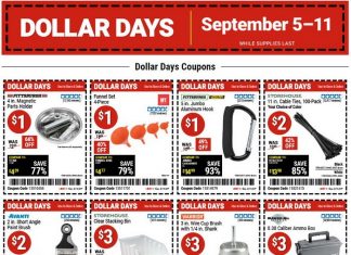 Harbor Freight Dollar Days Coupon Sale Sep 05 – Sep 11, 2024
