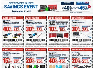Harbor Freight September Super Coupon Sale Sep 13 – Sep 15, 2024